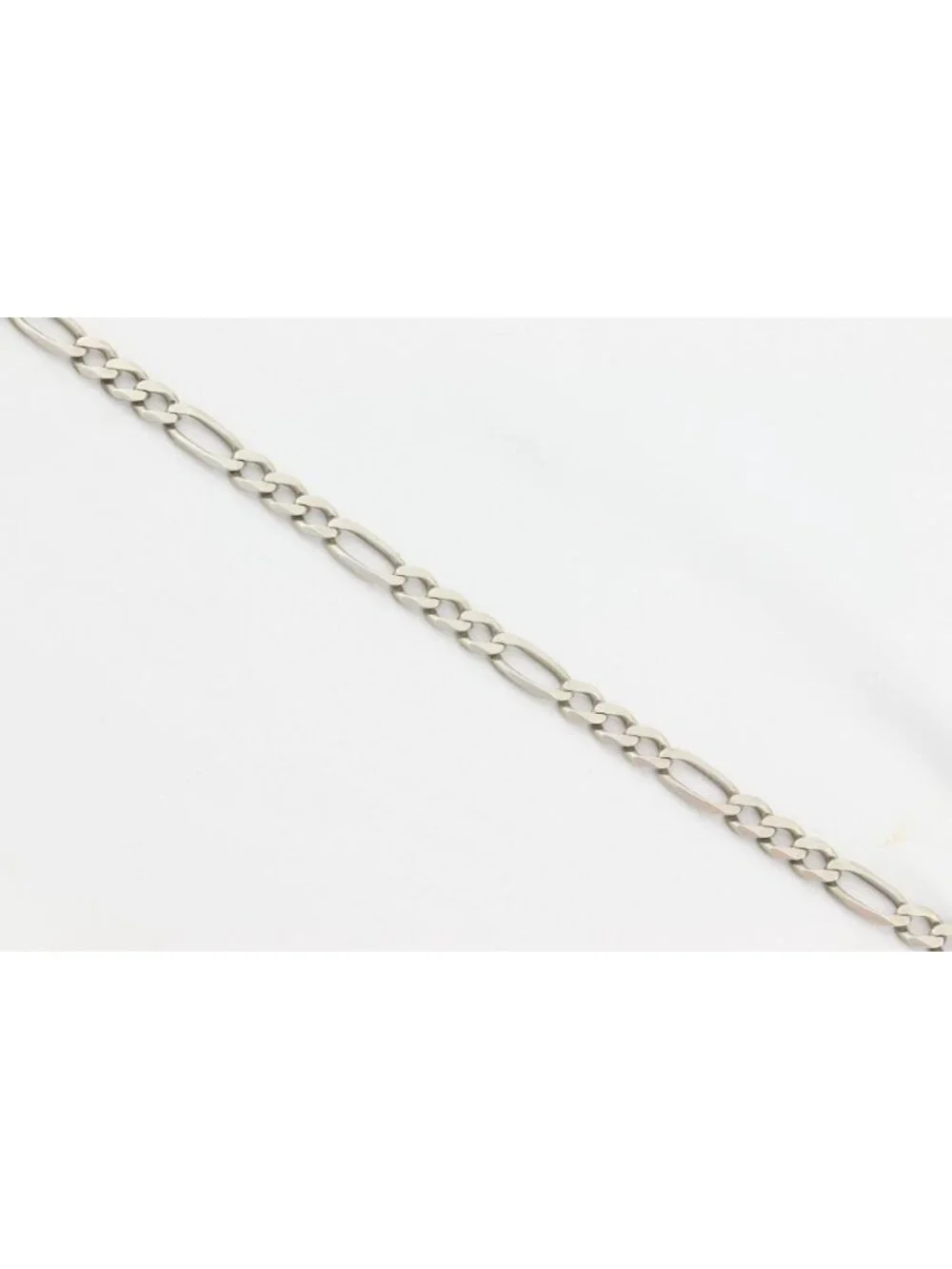 Men's Sterling Silver Large Figaro Link Chain Bracelet 10.5
